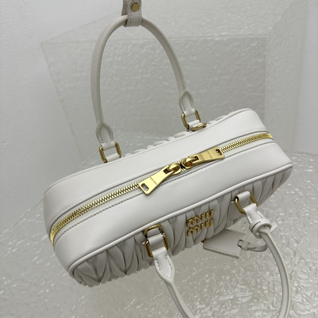 Miu Miu Arcadie Matelassé Nappa Leather Bag - DesignerGu