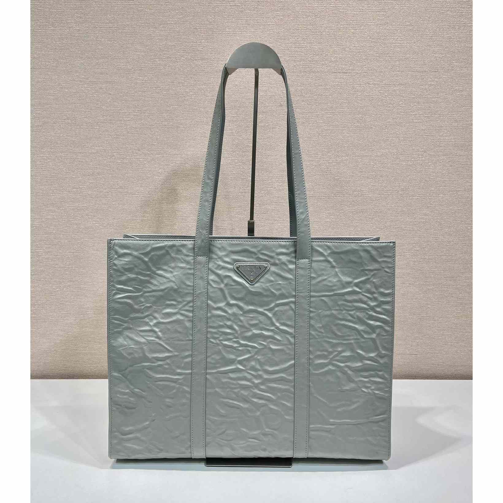 Prada Large Antique Nappa Leather Tote - DesignerGu