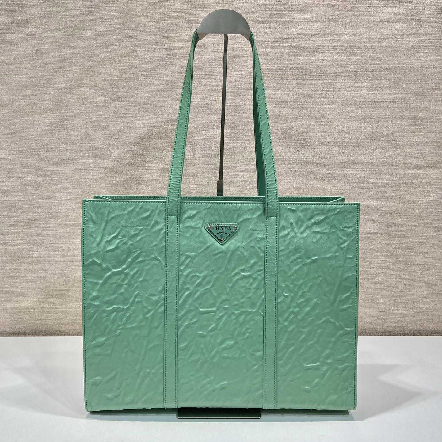 Prada Large Antique Nappa Leather Tote - DesignerGu