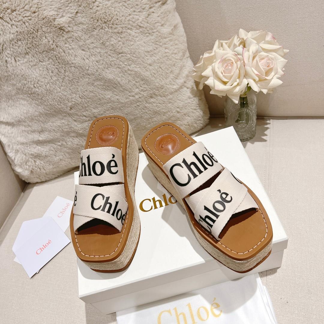 Chloe Woody Wedge Espadrille - DesignerGu