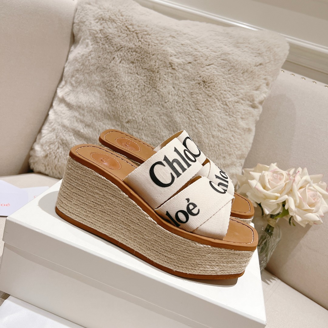 Chloe Woody Wedge Espadrille - DesignerGu