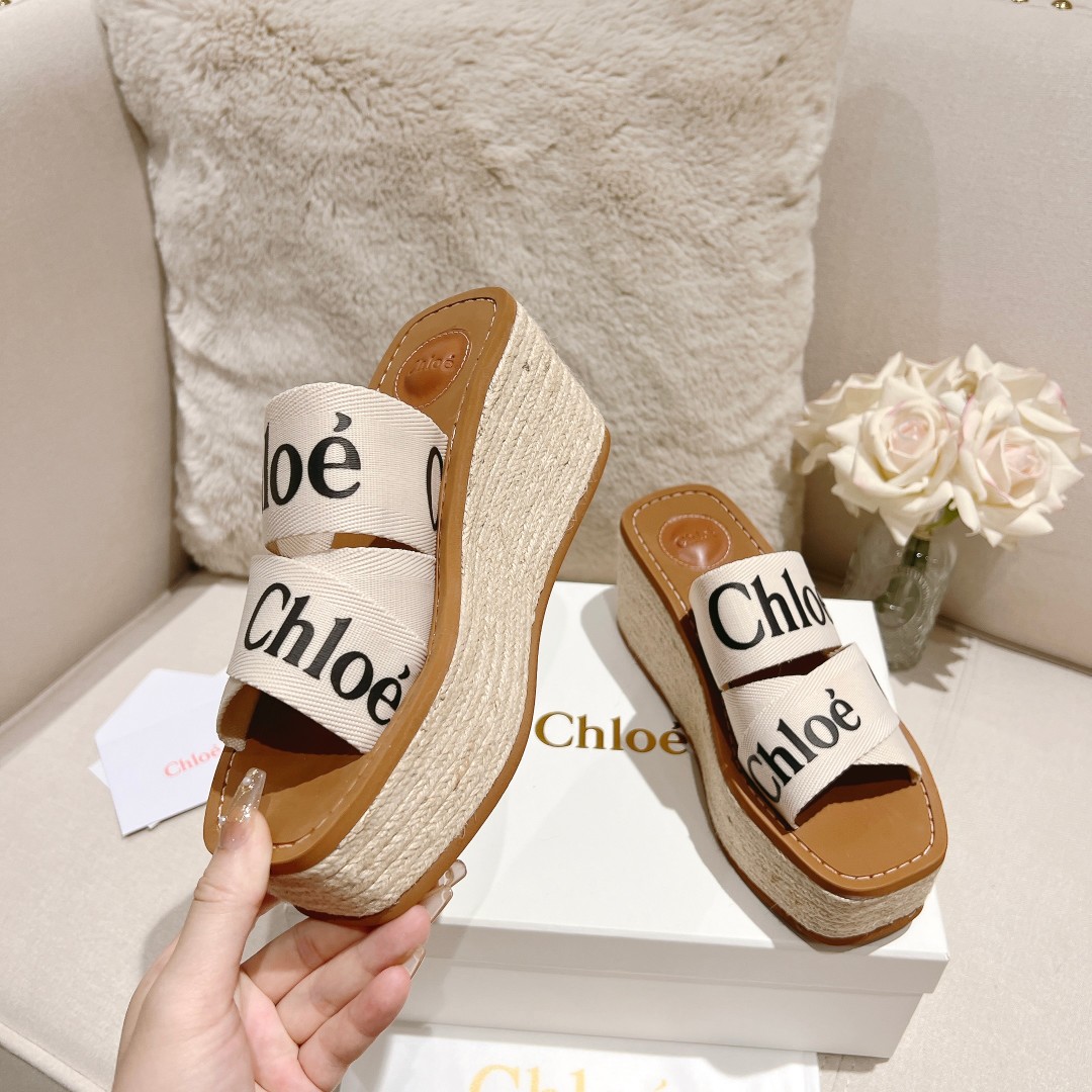 Chloe Woody Wedge Espadrille - DesignerGu