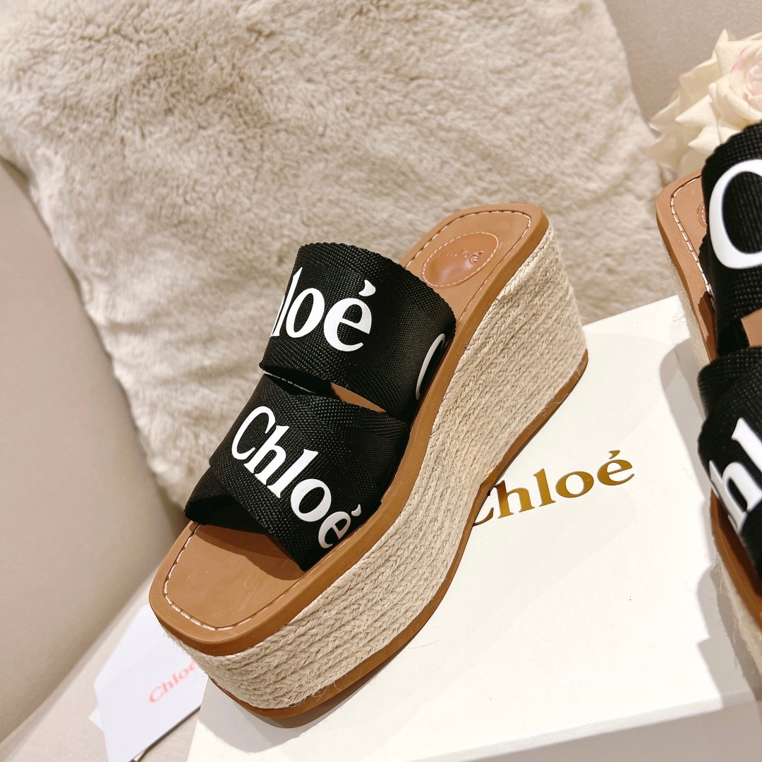 Chloe Woody Wedge Espadrille - DesignerGu