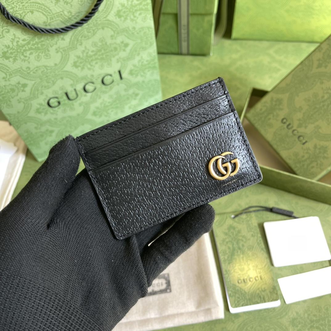 Gucci GG Marmont Leather Money Clip  (10-7CM) - DesignerGu