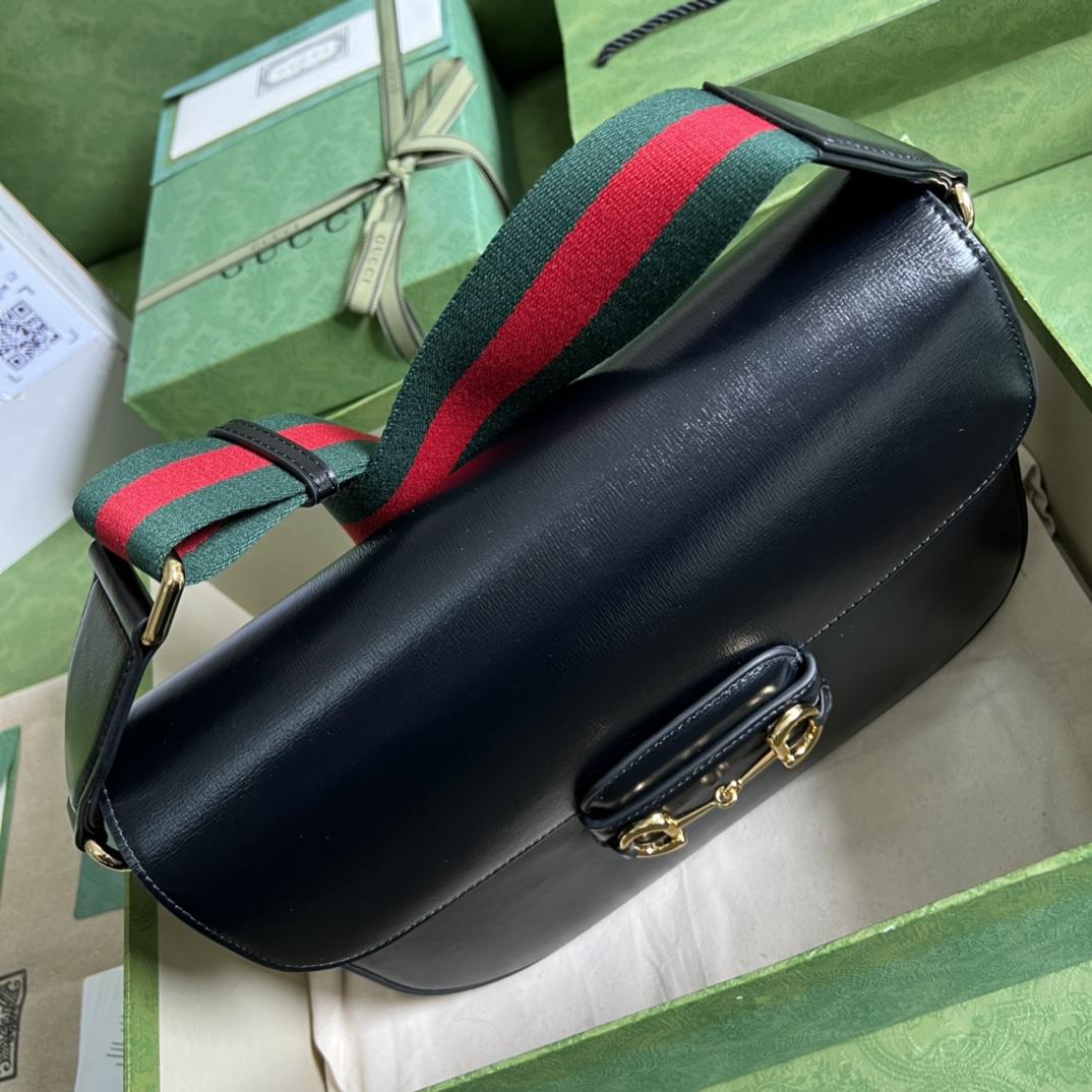 Gucci Horsebit 1955 Mini Bag(30*21*7.5cm)   - DesignerGu