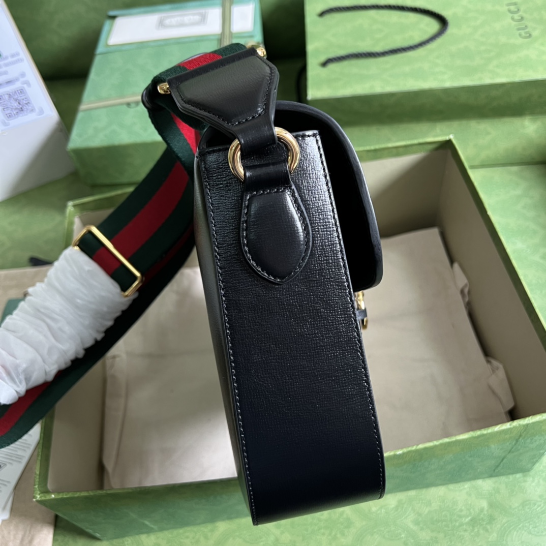 Gucci Horsebit 1955 Mini Bag(30*21*7.5cm)   - DesignerGu