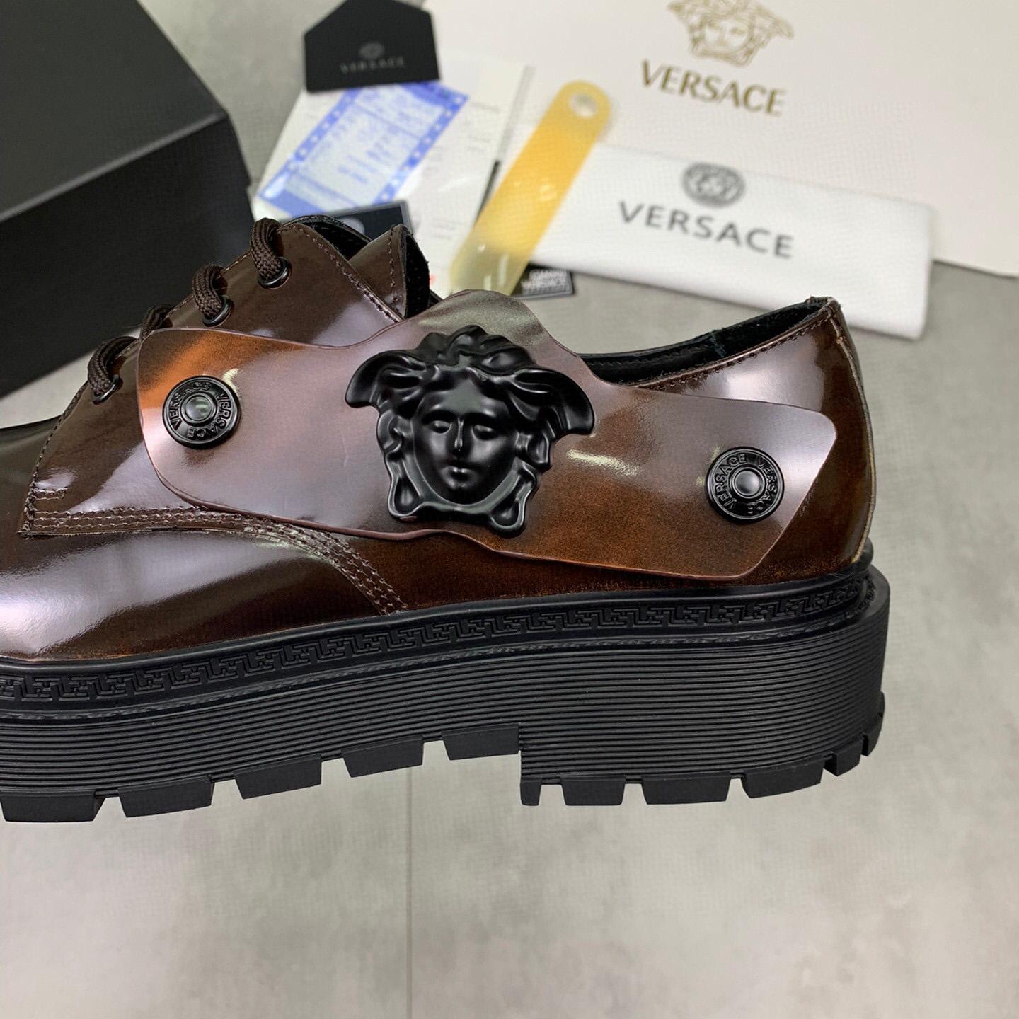 Versace Medusa Head-motif Derby Shoes - DesignerGu