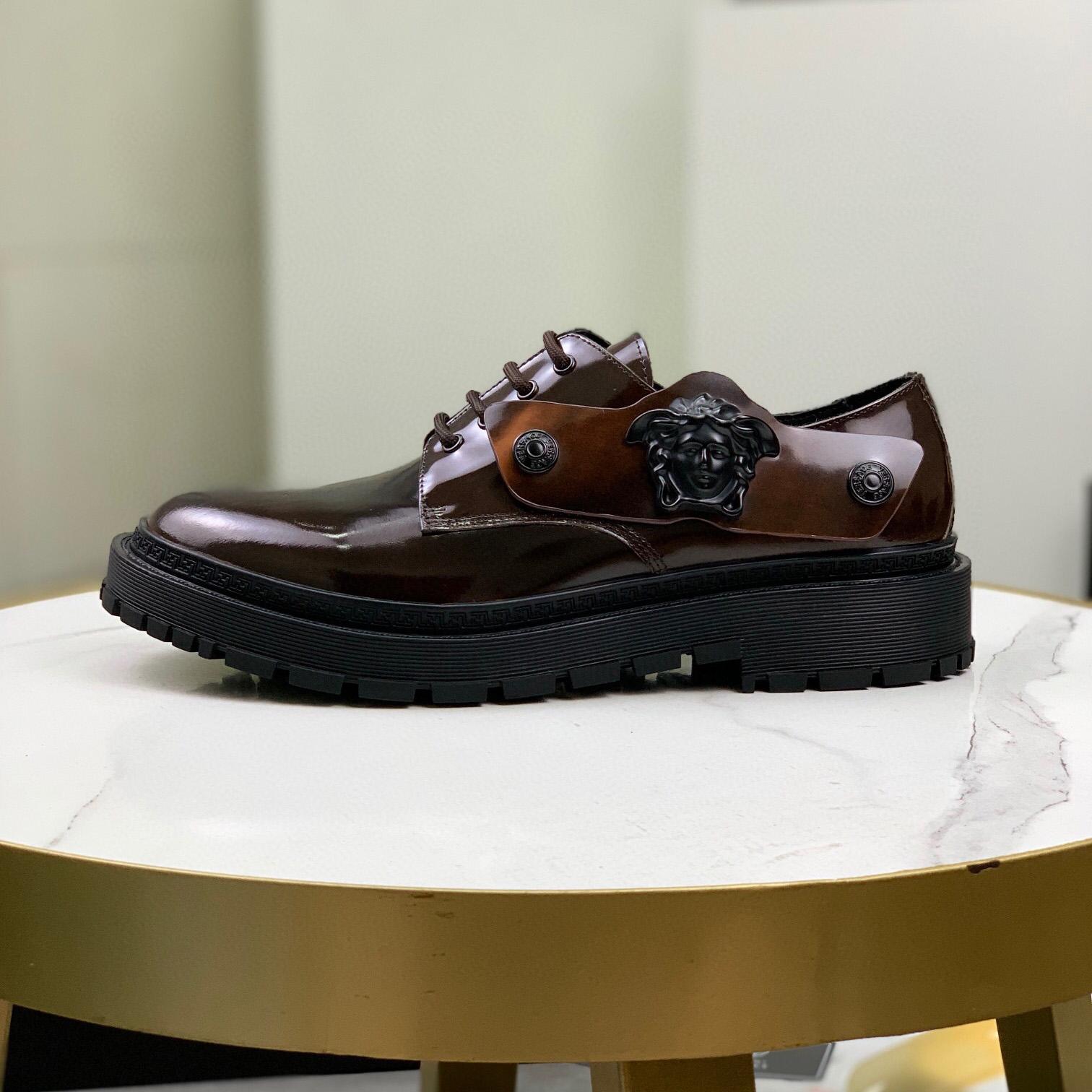 Versace Medusa Head-motif Derby Shoes - DesignerGu