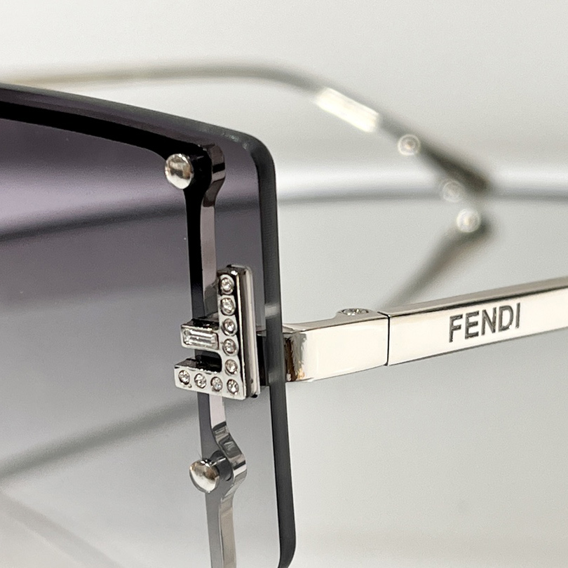 Fendi First Shield Sunglasses With Gray Gradient Lenses   FF40096 - DesignerGu