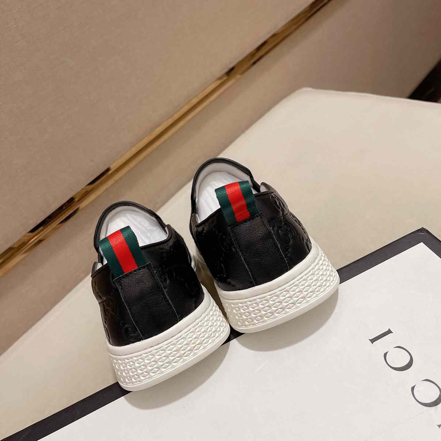 Gucci Signature Slip-on Sneakers - DesignerGu