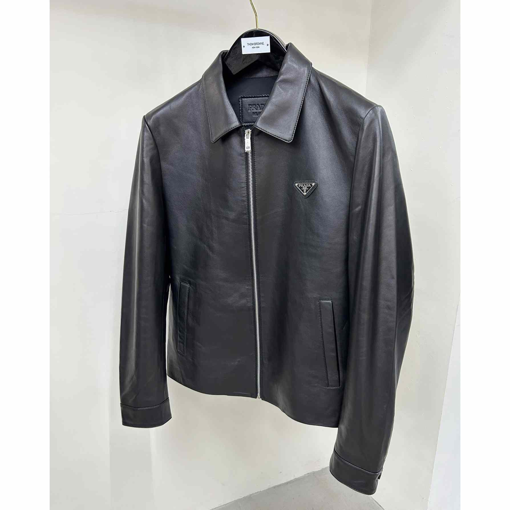 Prada Nappa Leather Blouson Jacket - DesignerGu