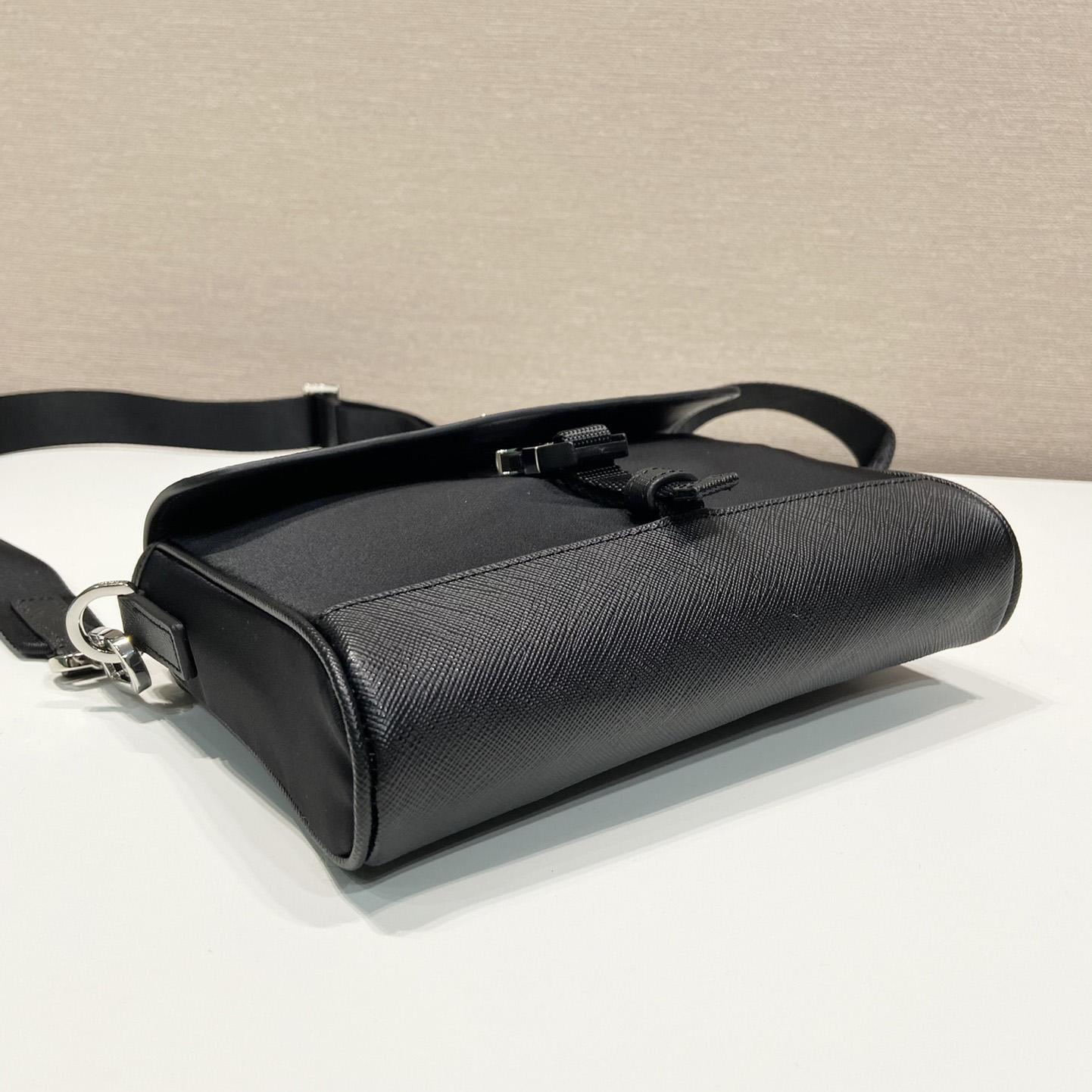 Prada Re-Nylon And Saffiano Shoulder Bag - DesignerGu