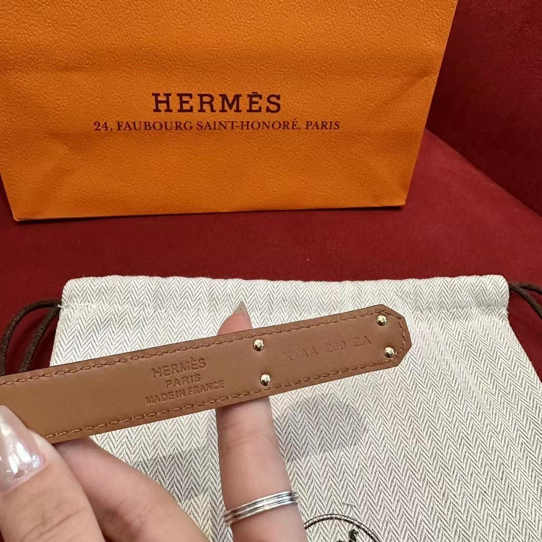 Hermes Authenticated Kelly Belt Leather - DesignerGu