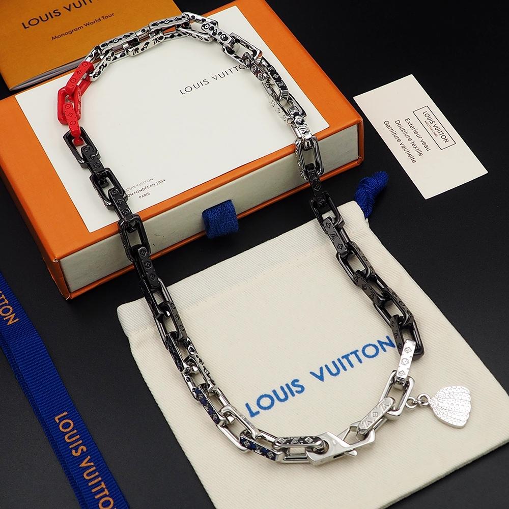 Louis Vuitton LV x YK Monogram Chain Necklace   M01087 - DesignerGu