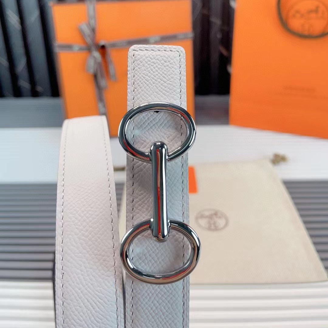 Hermes Heritage Belt Buckle & Reversible Leather Strap  - DesignerGu