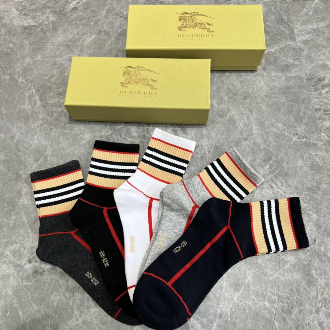 Burberry Socks/Box - DesignerGu