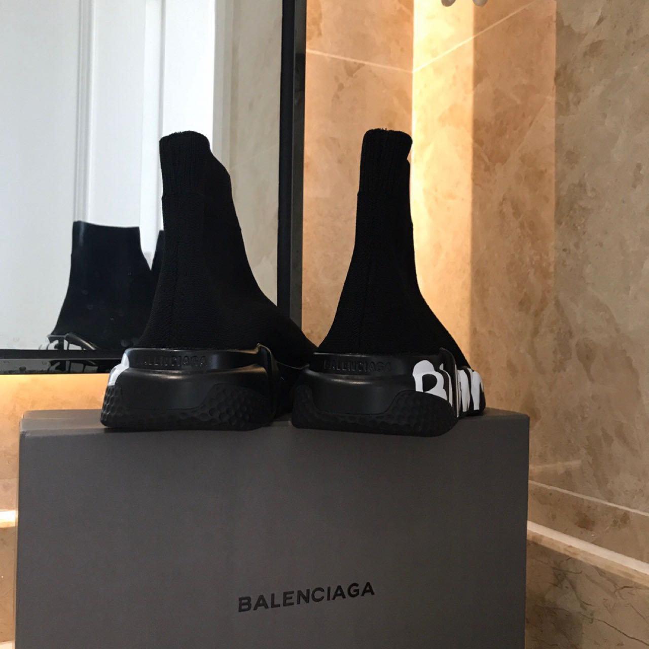 Balenciaga Speed Sneaker In Black  - DesignerGu