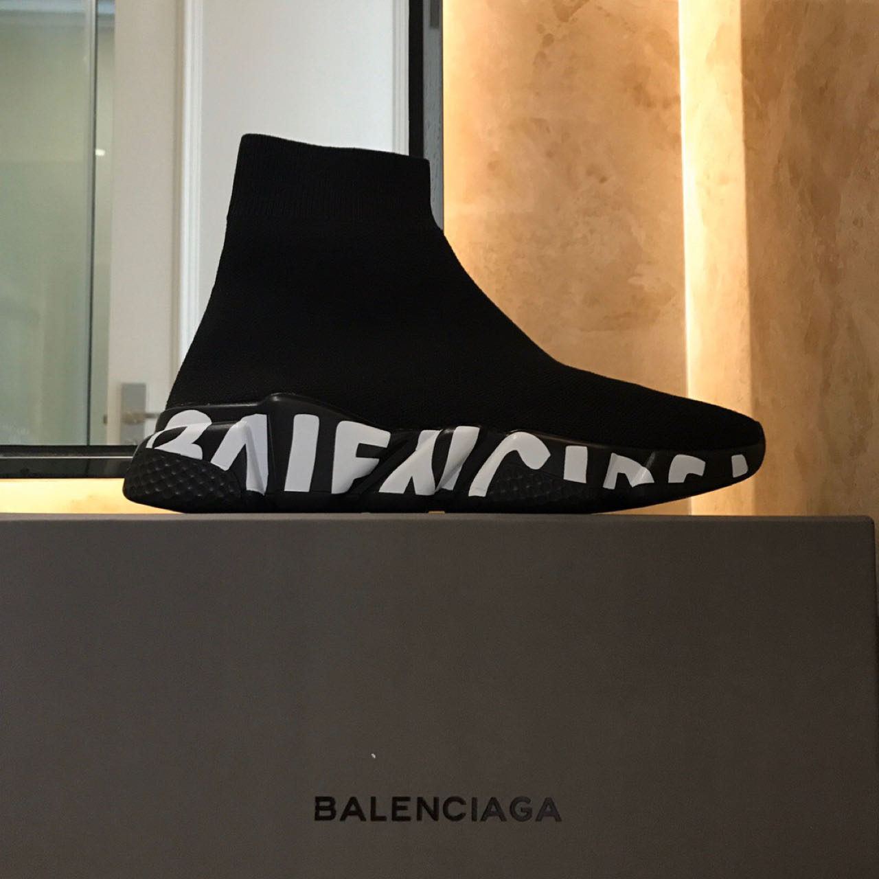 Balenciaga Speed Sneaker In Black  - DesignerGu