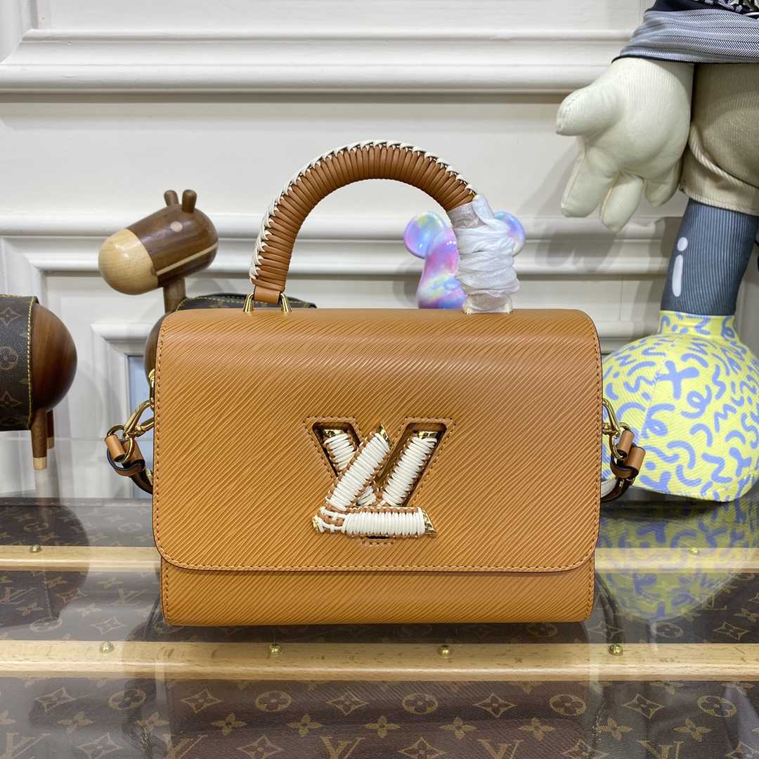 Louis Vuitton Twist MM Gold Honey Epi (23*17*9.5cm)      M22229 - DesignerGu