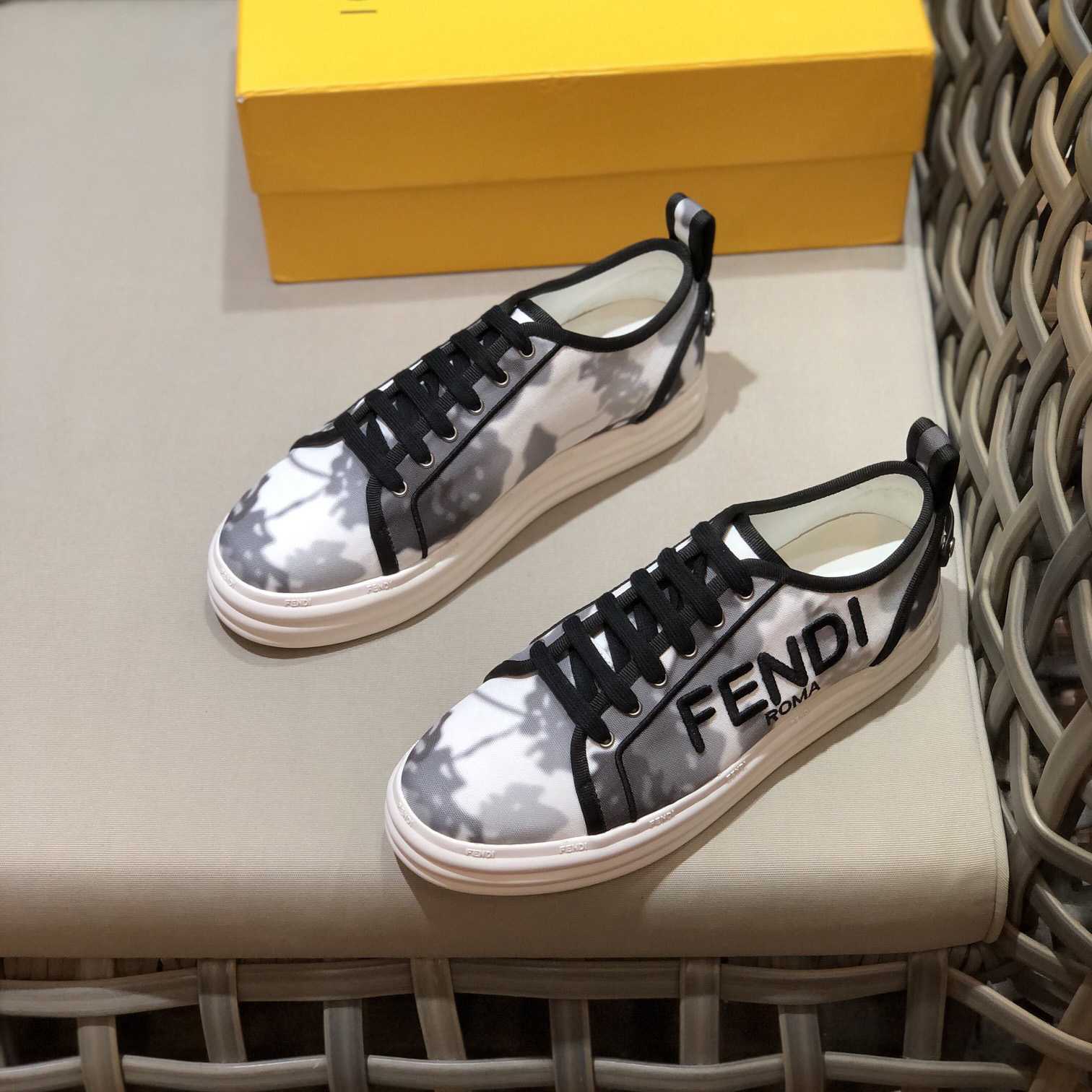 Fendi Rise Canvas Sneaker - DesignerGu