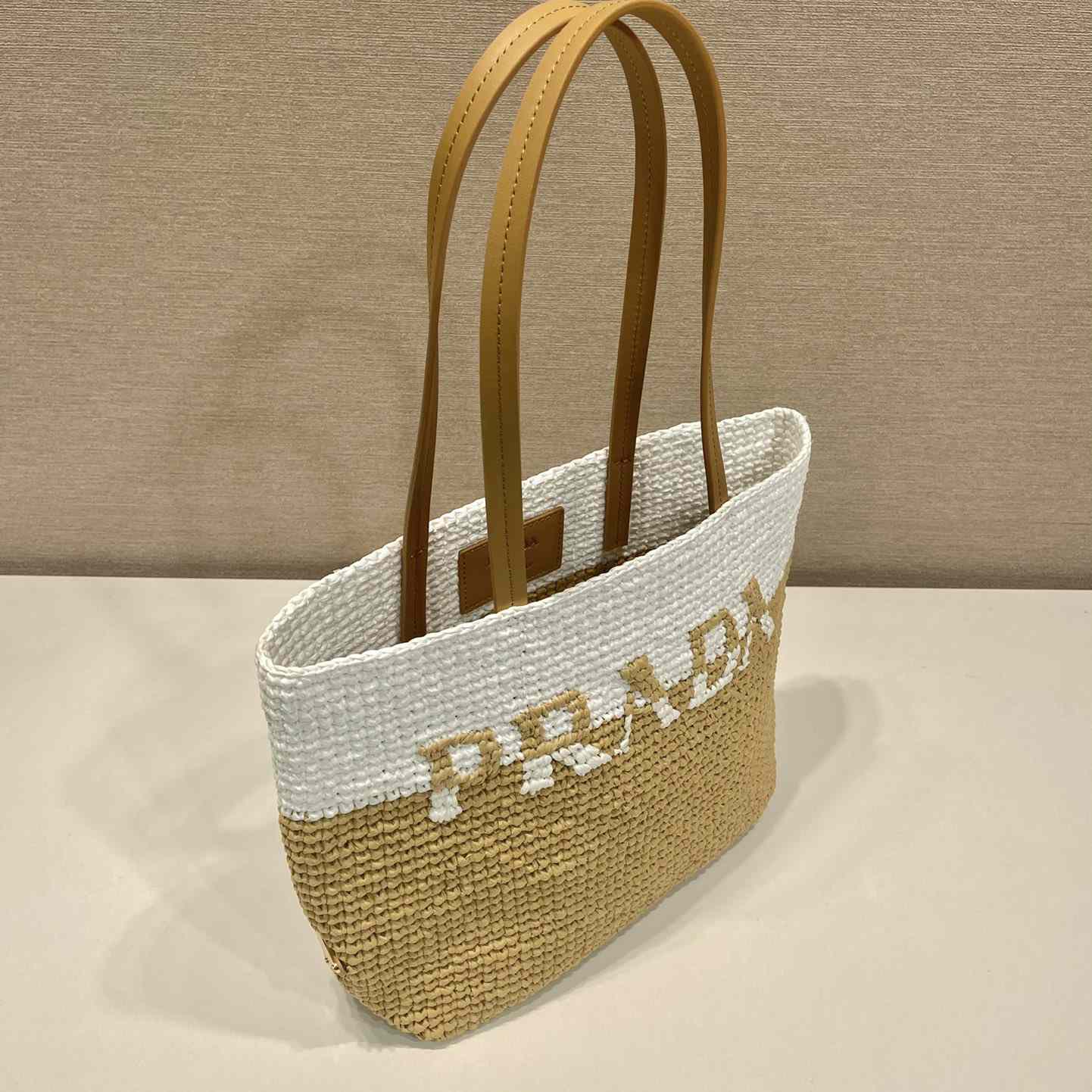 Prada Raffia Tote Bag - DesignerGu