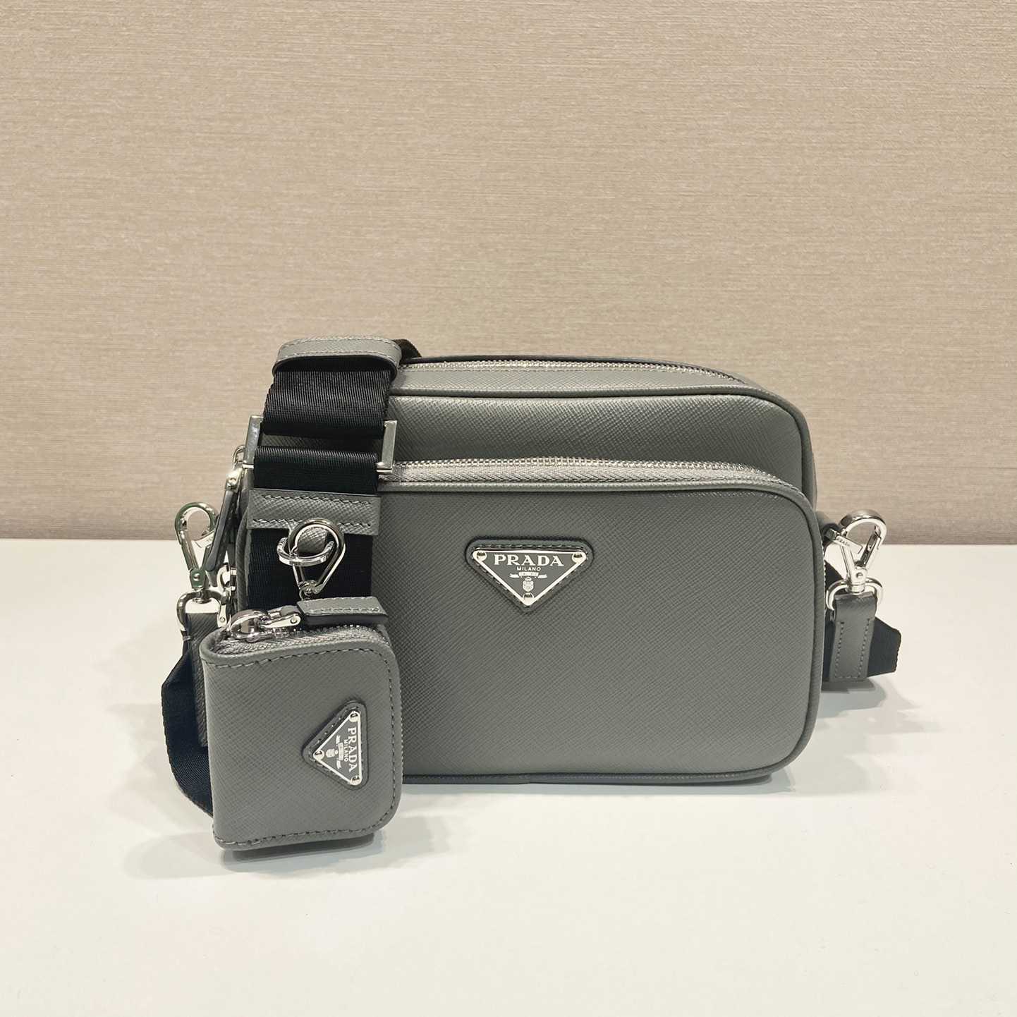 Prada Saffiano Leather Shoulder Bag - DesignerGu