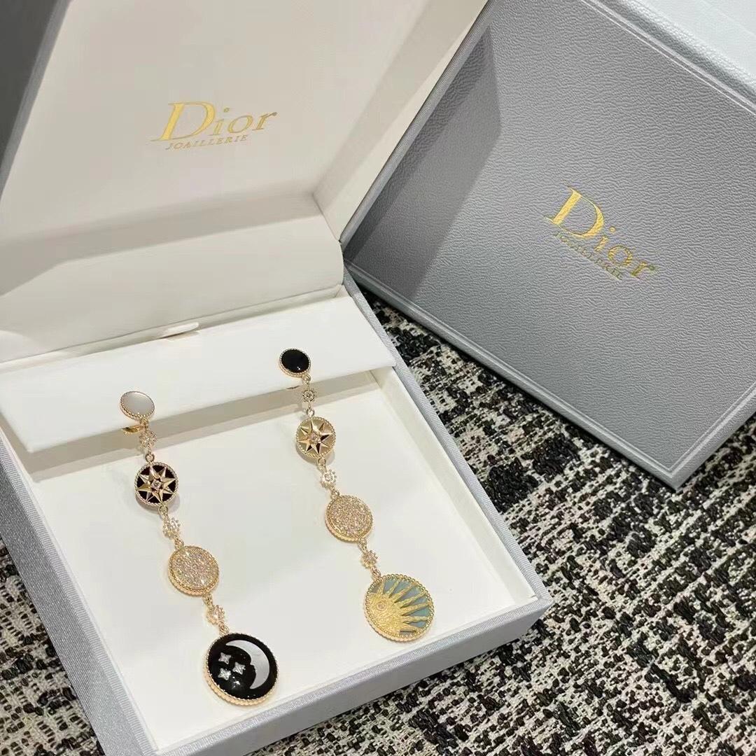 Dior Rose Des Vents And Rose Céleste Earrings - DesignerGu