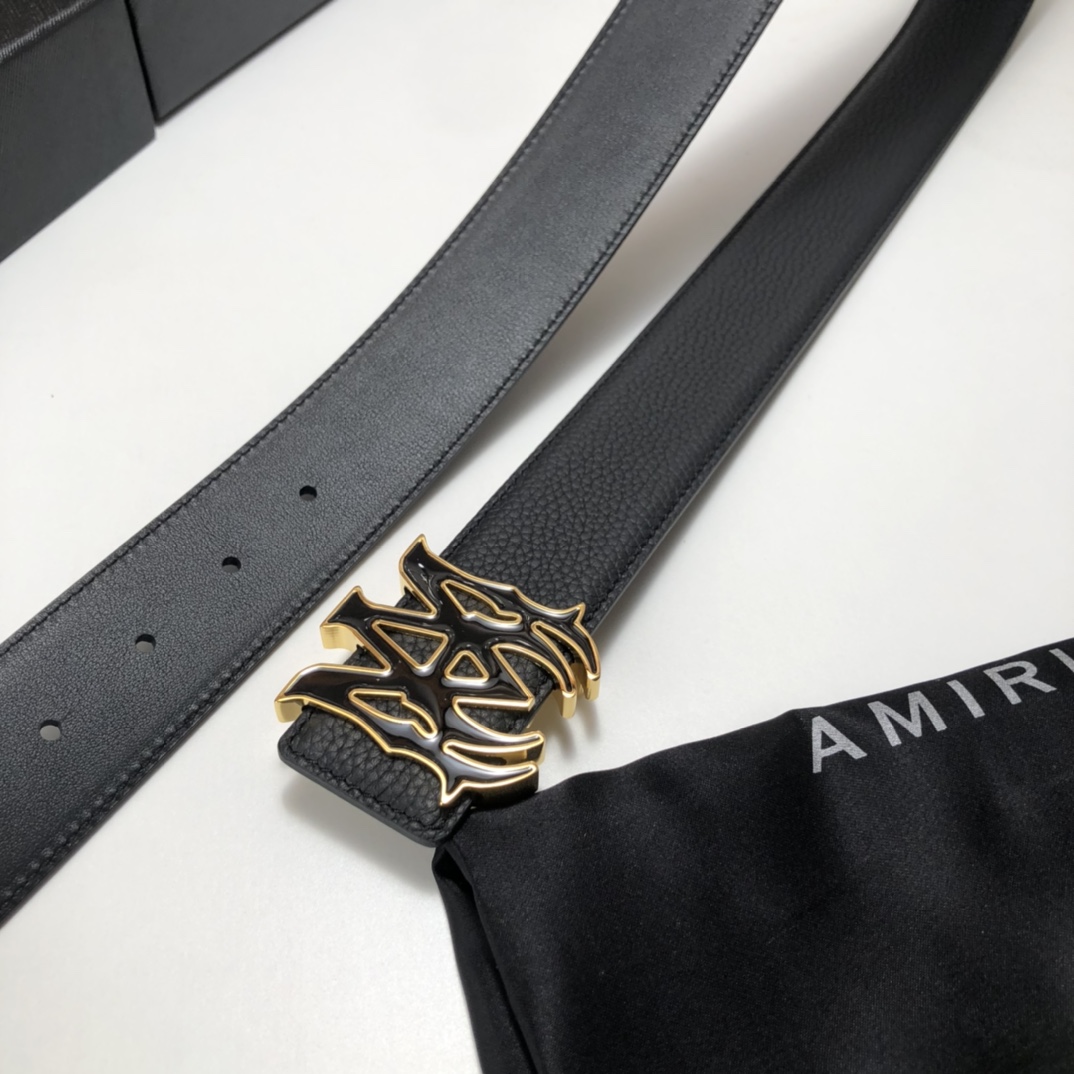 Amiri Ma Leather Belt - DesignerGu