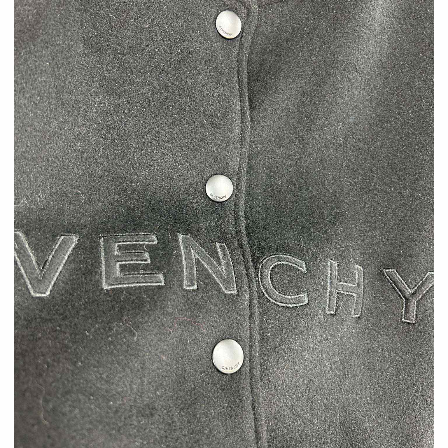 Givenchy Black Cropped Varsity Jacket - DesignerGu