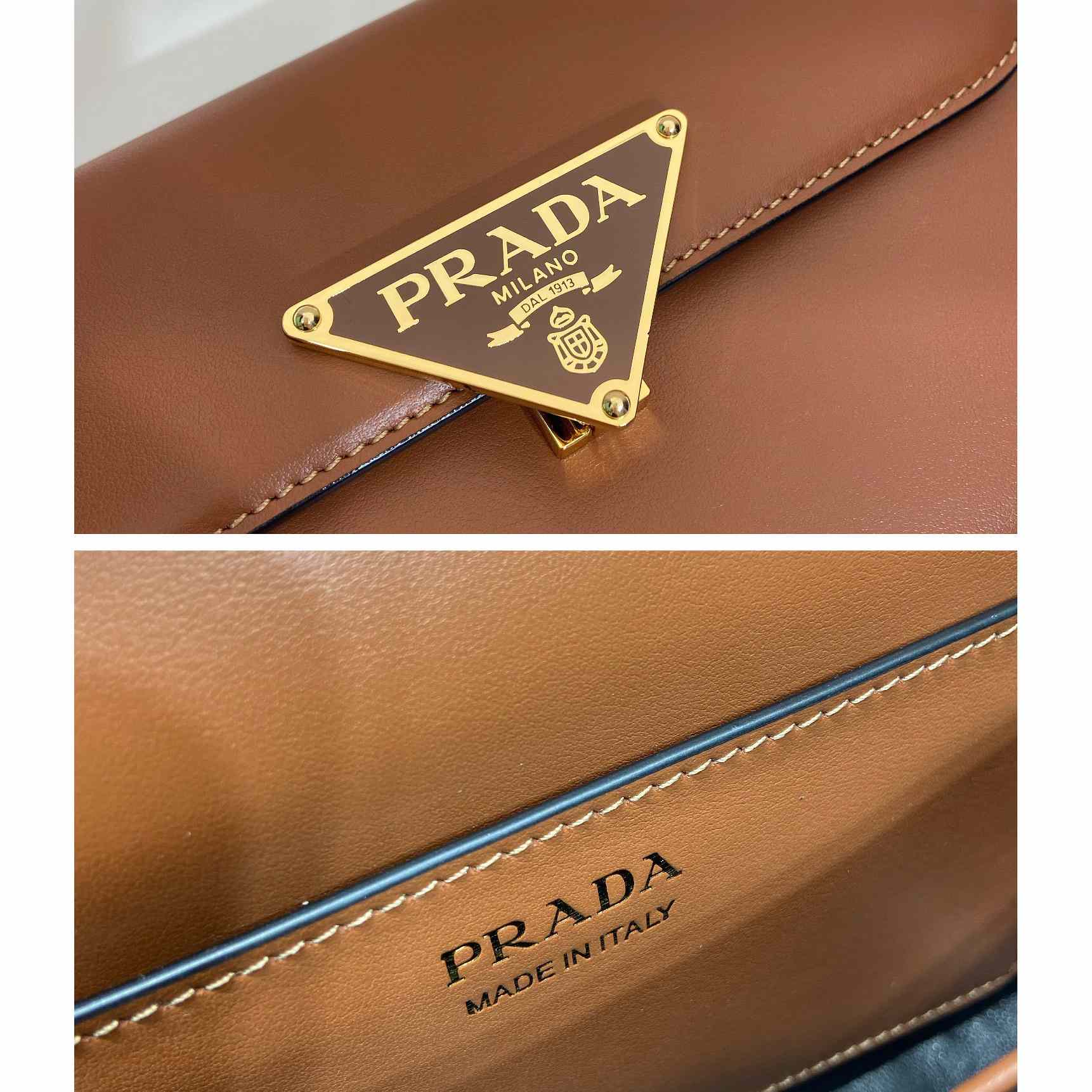 Prada Leather Shoulder Bag - DesignerGu