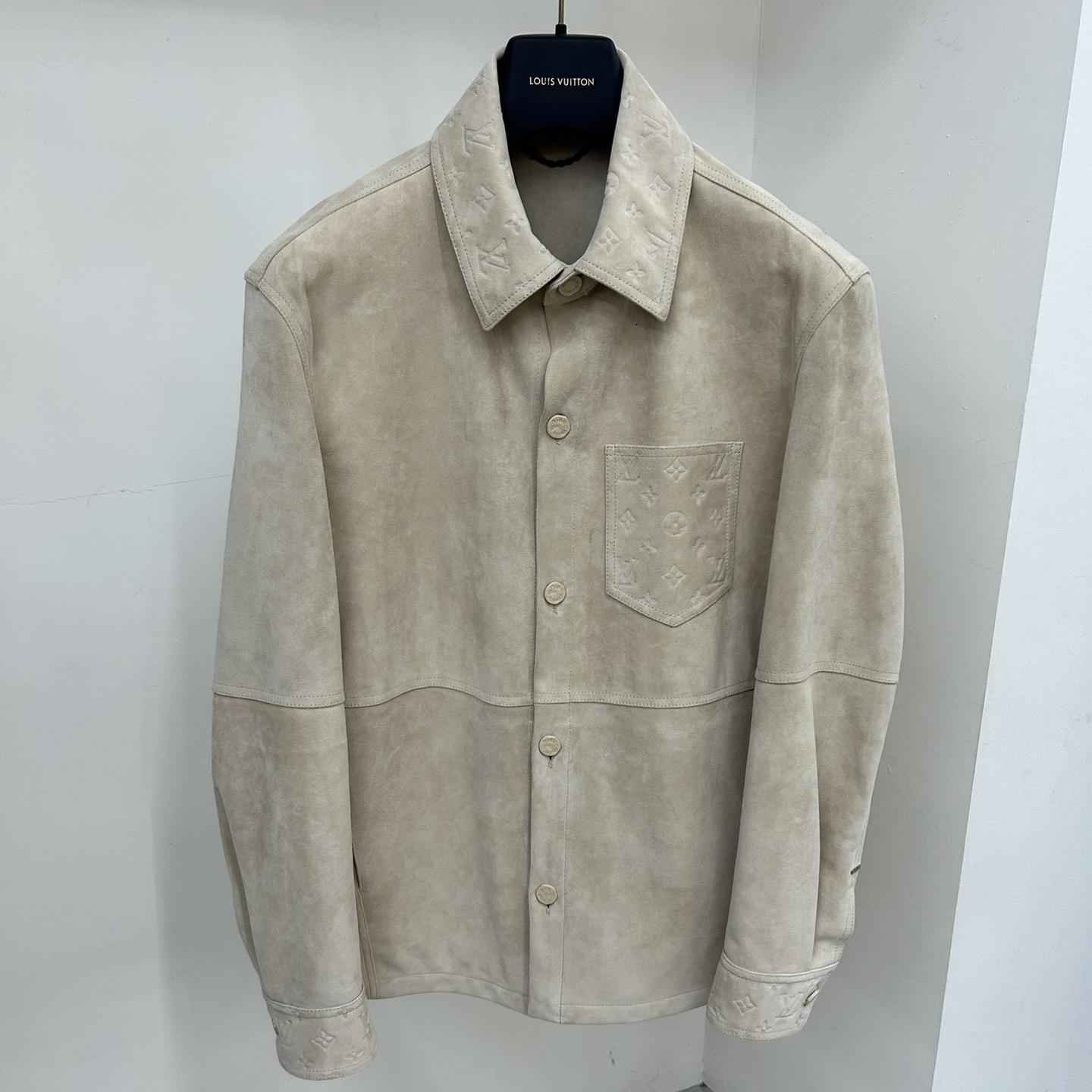 Louis Vuitton Suede Overshirt   - DesignerGu