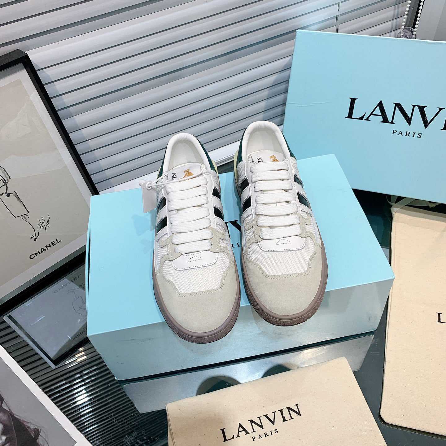 Lanvin Clay Low-Top Sneakers - DesignerGu