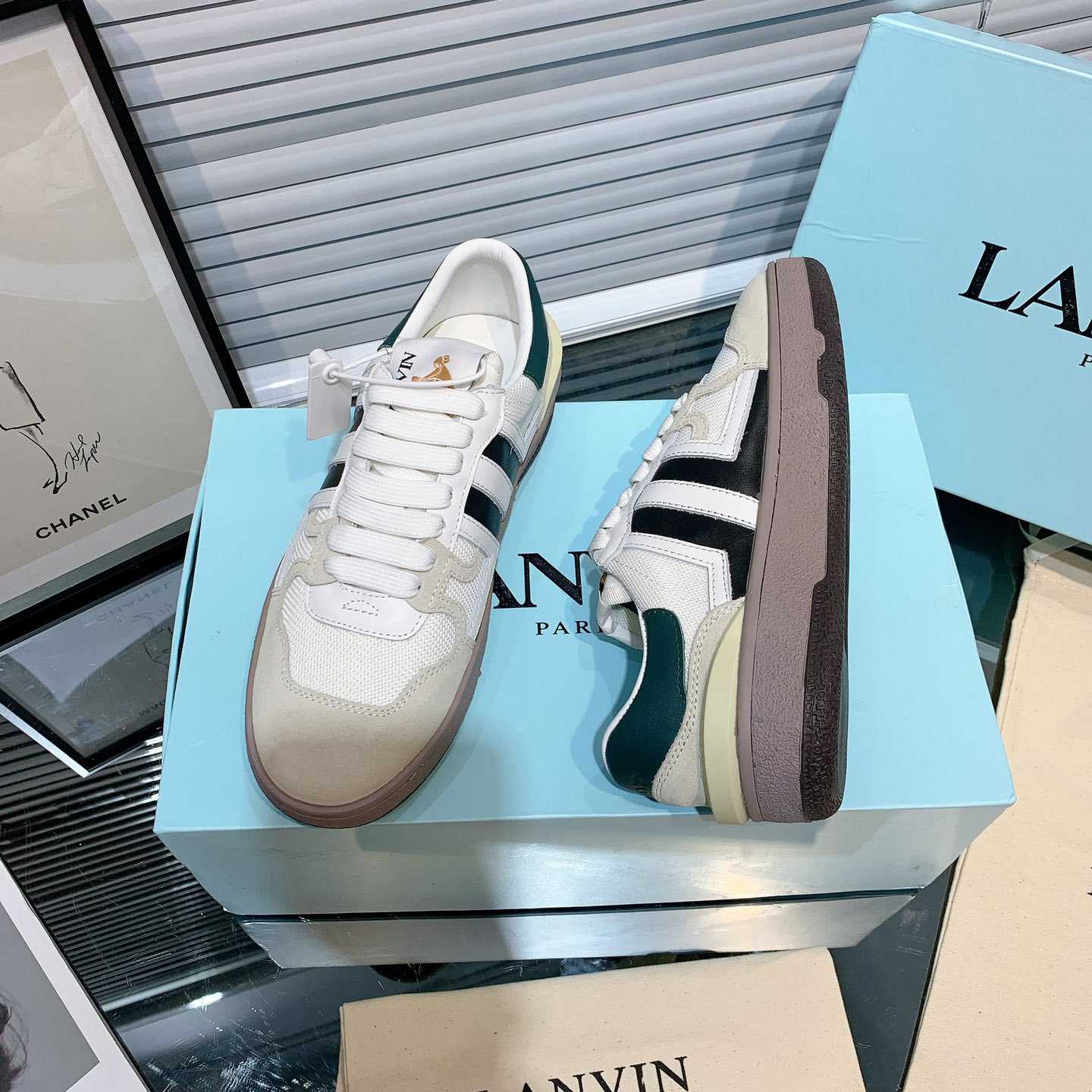 Lanvin Clay Low-Top Sneakers - DesignerGu