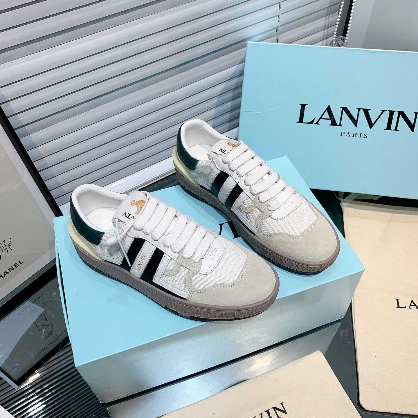 Lanvin Clay Low-Top Sneakers - DesignerGu