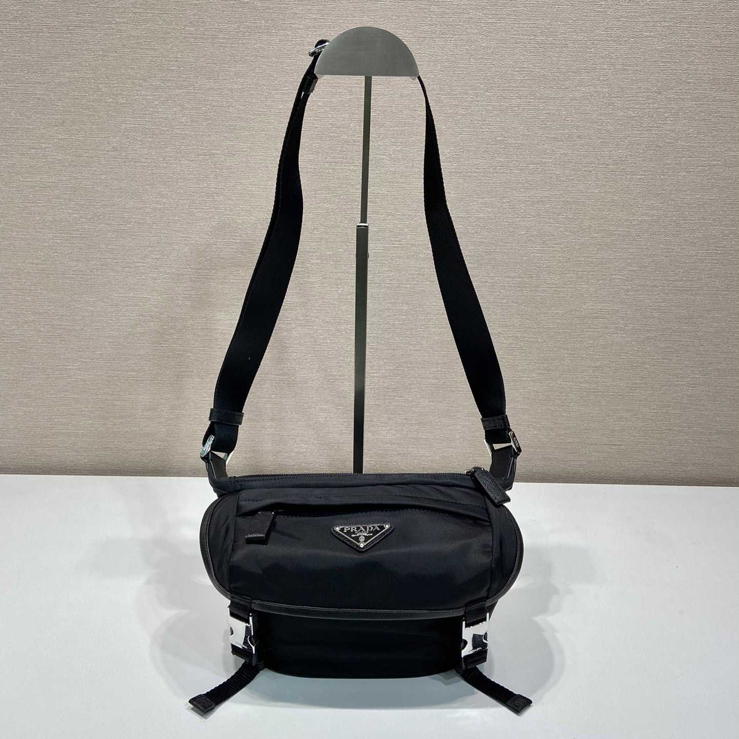 Prada Re-Nylon And Saffiano Leather Shoulder Bag - DesignerGu