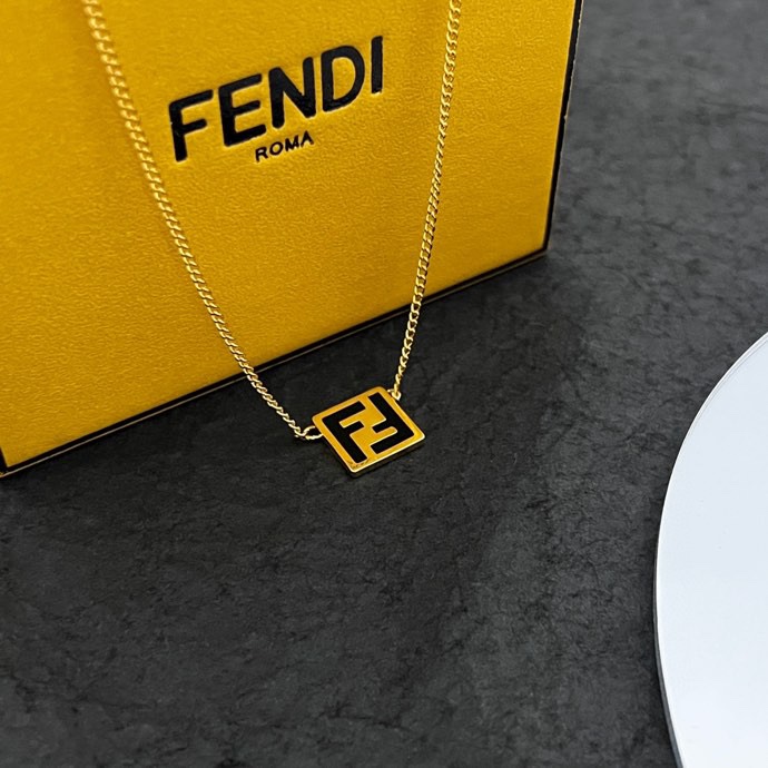 Fendi Forever Fendi Gold-coloured Necklace  - DesignerGu