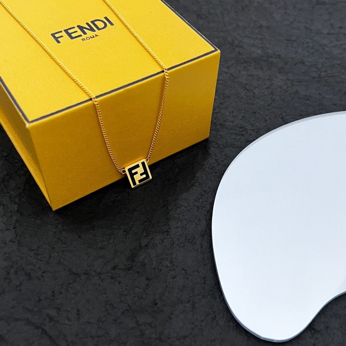 Fendi Forever Fendi Gold-coloured Necklace  - DesignerGu