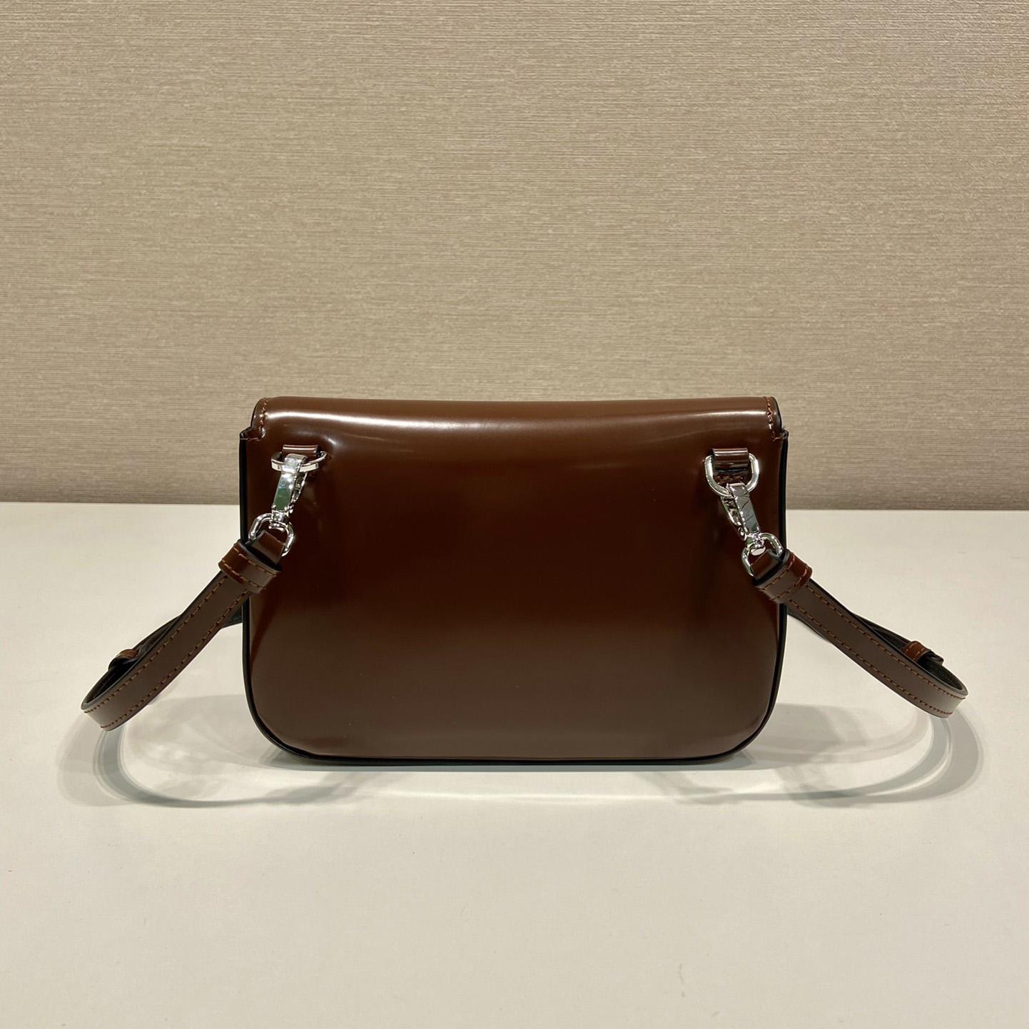 Prada Brushed Leather Mini-bag With Shoulder Strap - DesignerGu