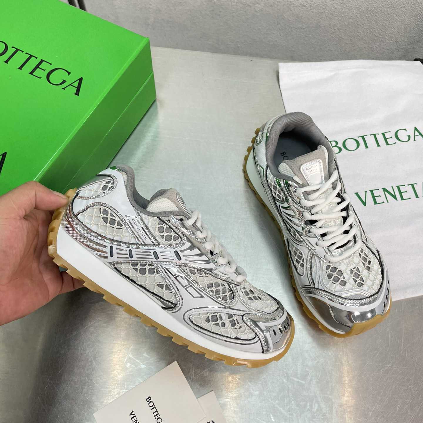 Bottega Veneta Orbit Sneaker - DesignerGu