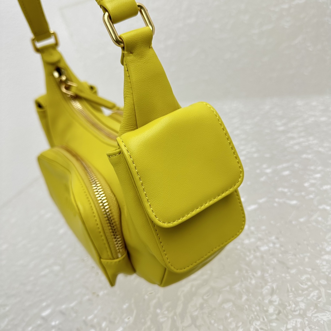 Miu Miu Nappa Leather Pocket Bag - DesignerGu