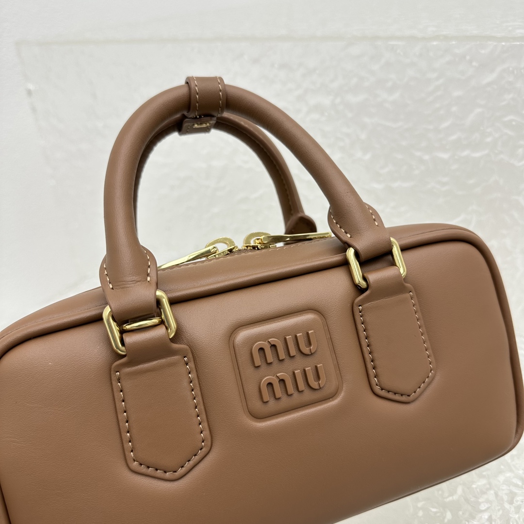 Miu Miu Arcadie Leather Bag - DesignerGu