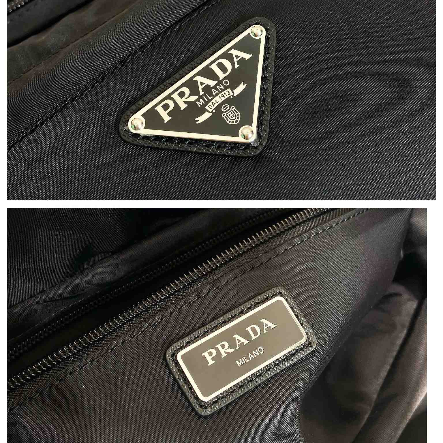 Prada Re-Nylon And Saffiano Leather Shoulder Bag - DesignerGu