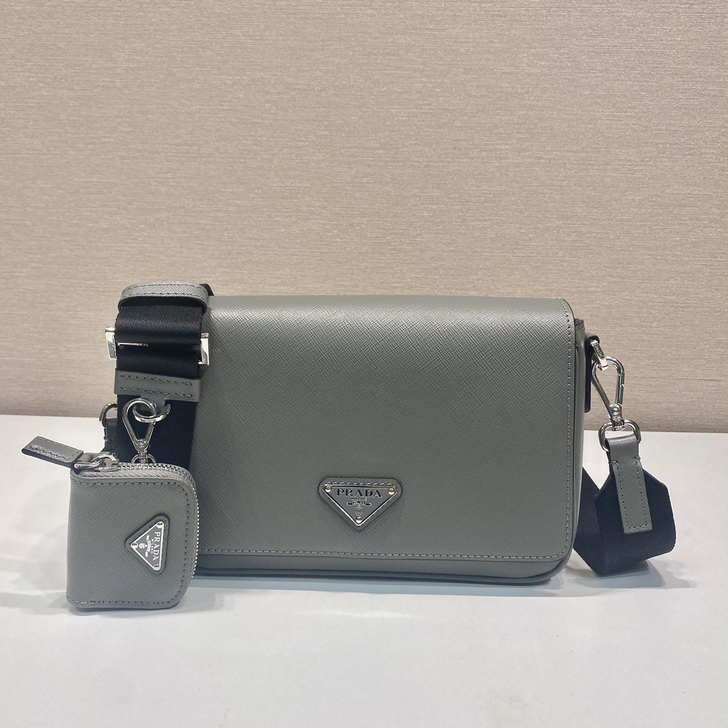 Prada Saffiano Leather Shoulder Bag - DesignerGu