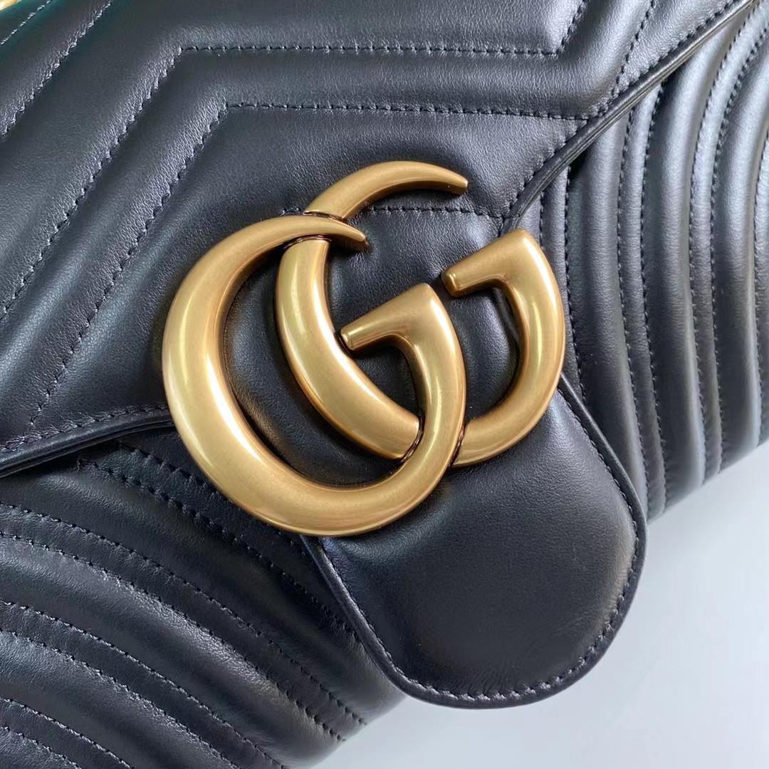 Gucci GG Marmont Medium Shoulder Bag(31-19-7CM)     - DesignerGu