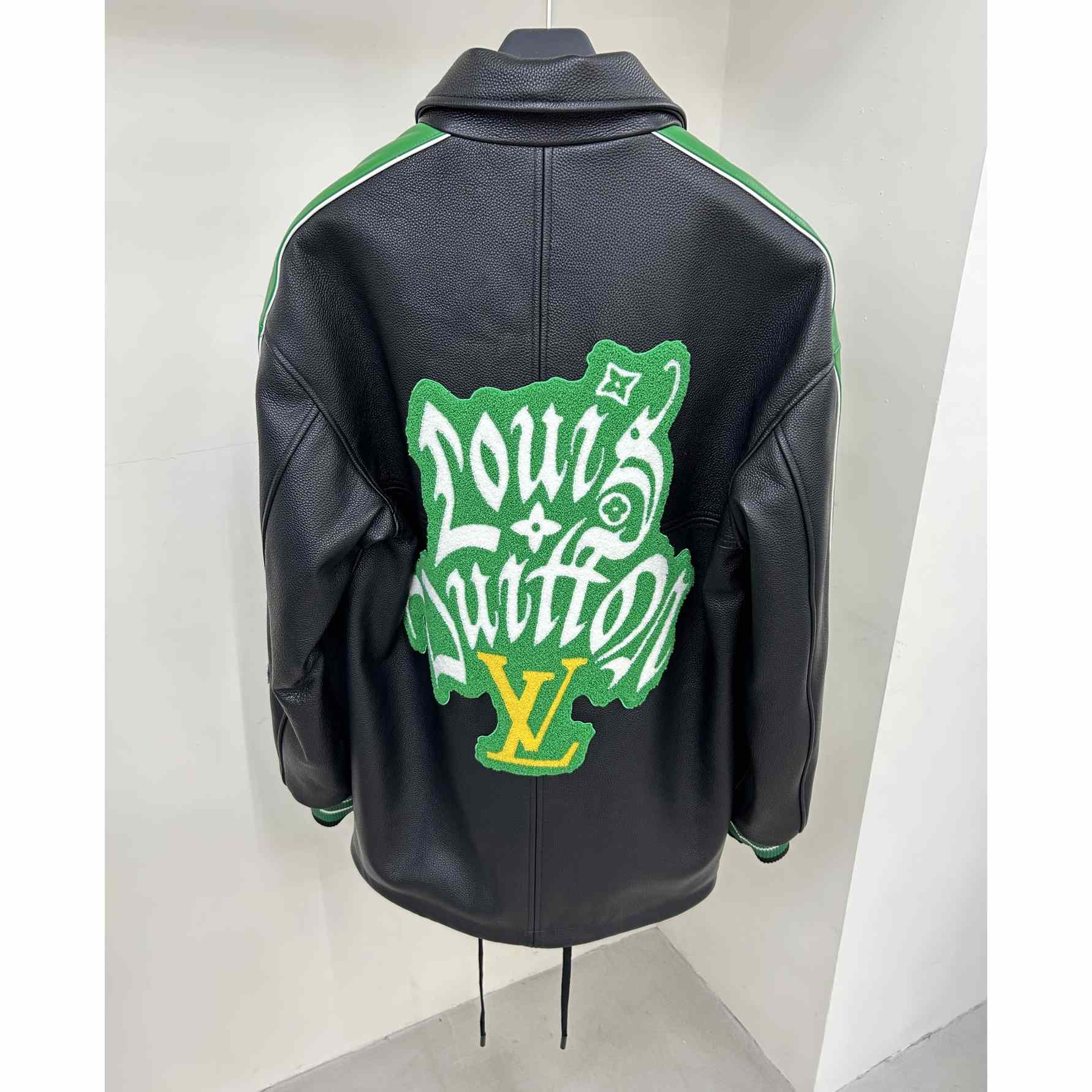 Louis Vuitton Long Leather Coach Jacket   - DesignerGu