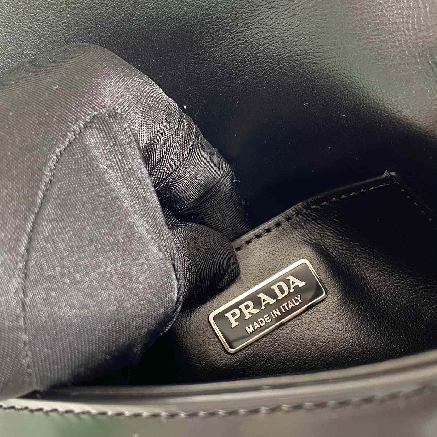 Prada Brushed Leather Mini-bag With Shoulder Strap - DesignerGu