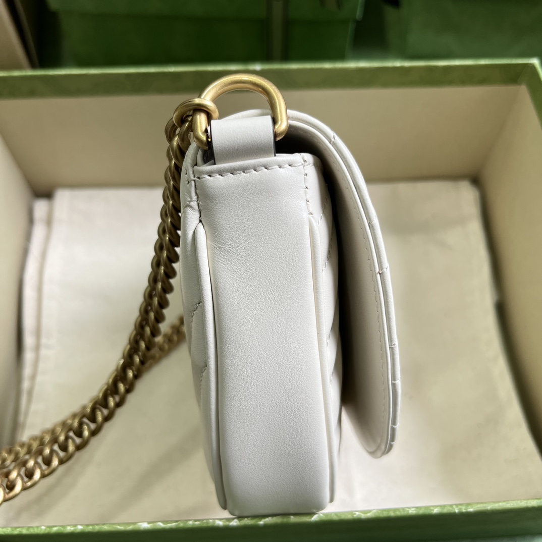 Gucci GG Marmont Matelasse Chain Mini Bag (20x 14.5x 4cm) - DesignerGu