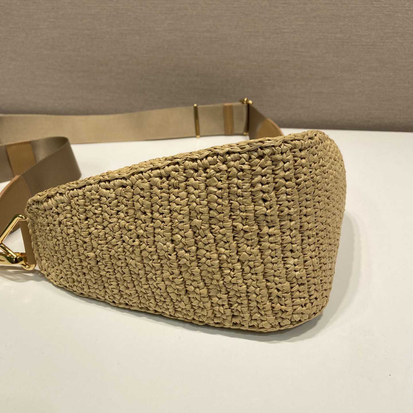 Prada Triangle Crochet Shoulder Bag - DesignerGu