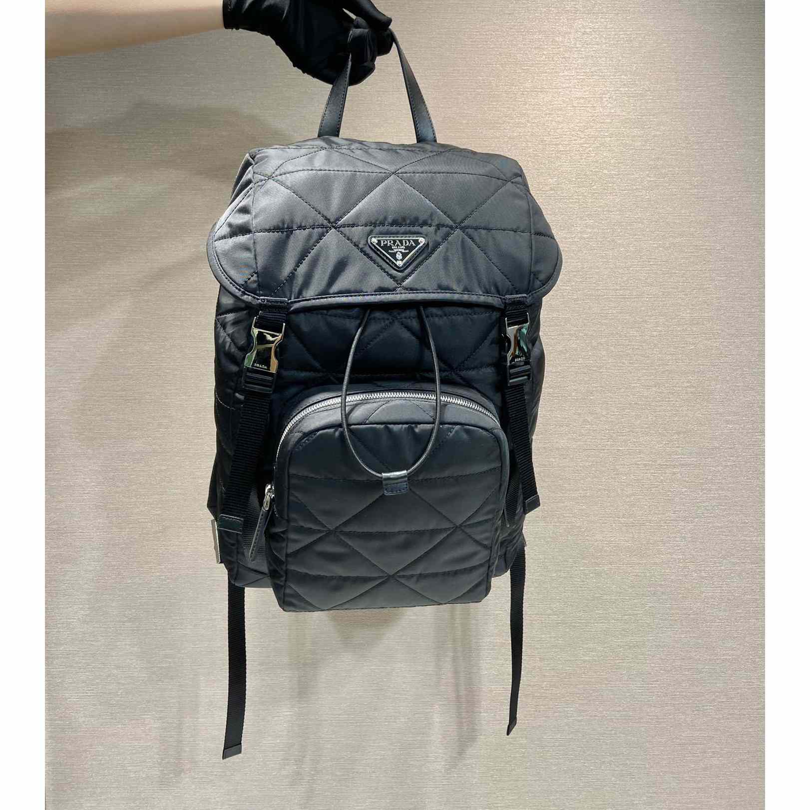 Prada Re-Nylon Backpack With Topstitching - DesignerGu