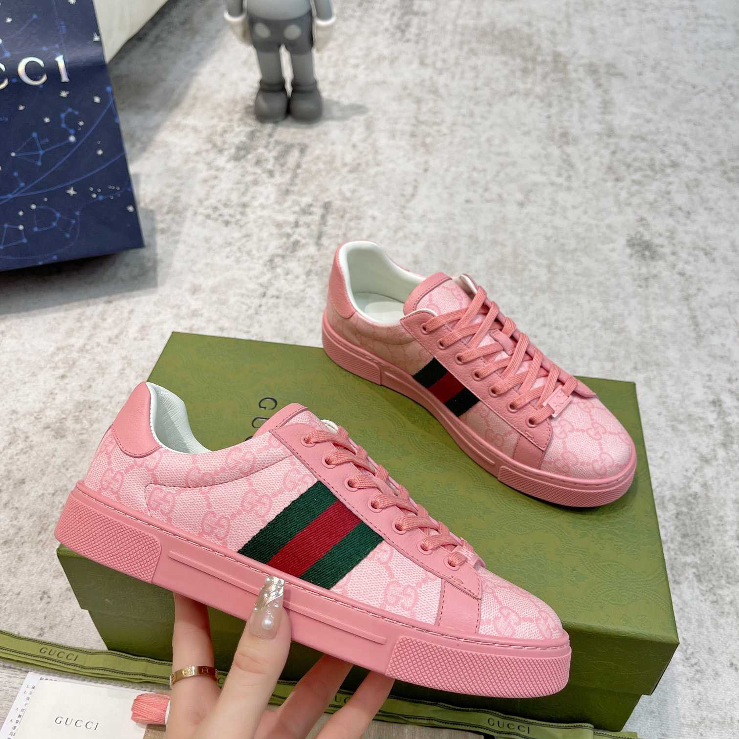 Gucci Ace Sneaker With Web - DesignerGu